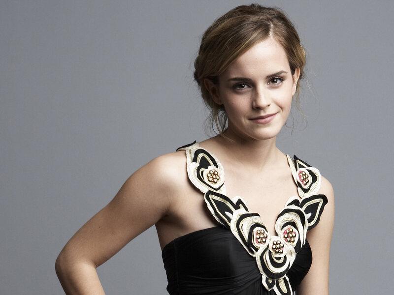 Emma Watson in floral dress