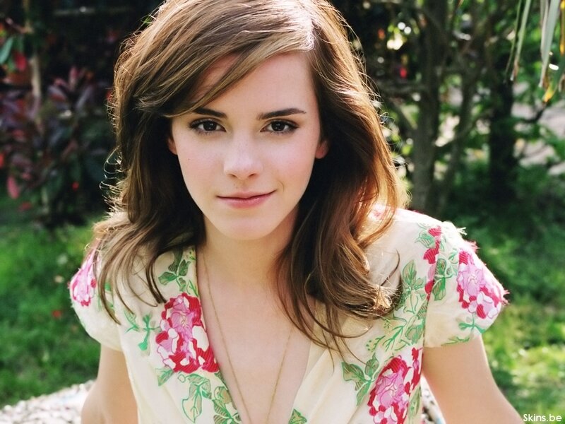 Emma Watson in floral dress