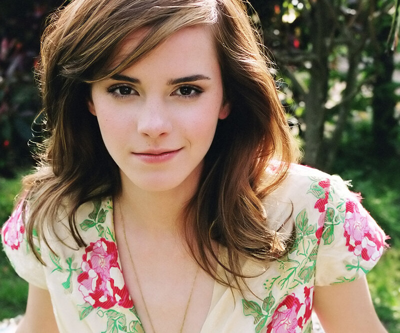 Emma Watson in floral dress