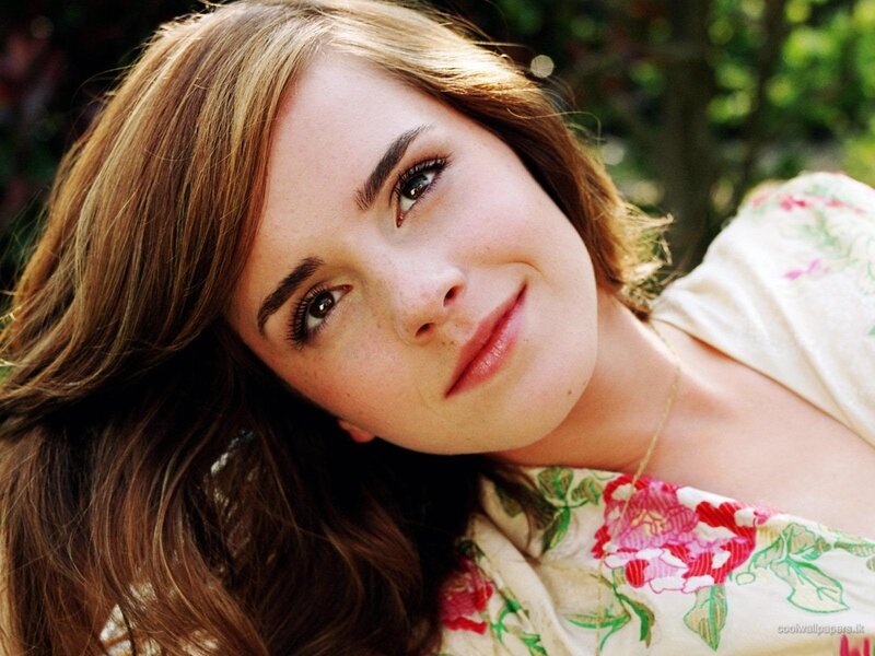 Emma Watson in floral dress