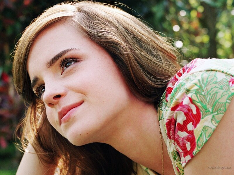 Emma Watson in floral dress