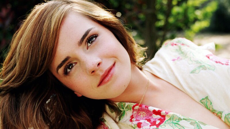 Emma Watson in floral dress