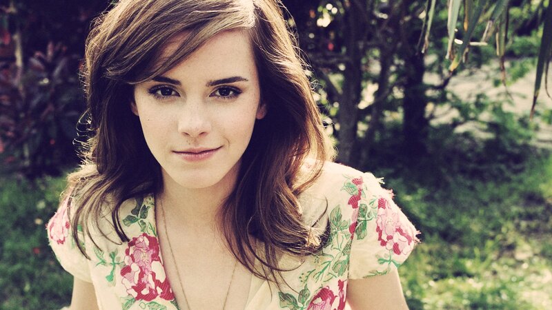 Emma Watson in floral dress