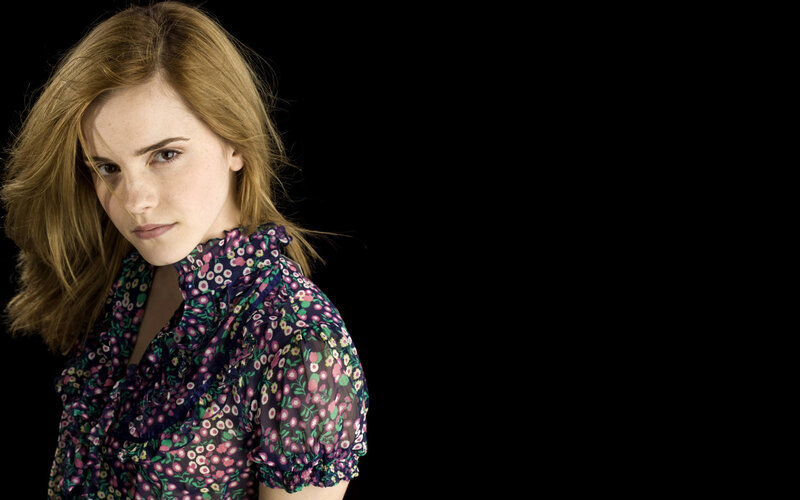 Emma Watson in floral dress