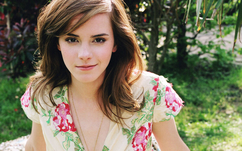 Emma Watson in floral dress