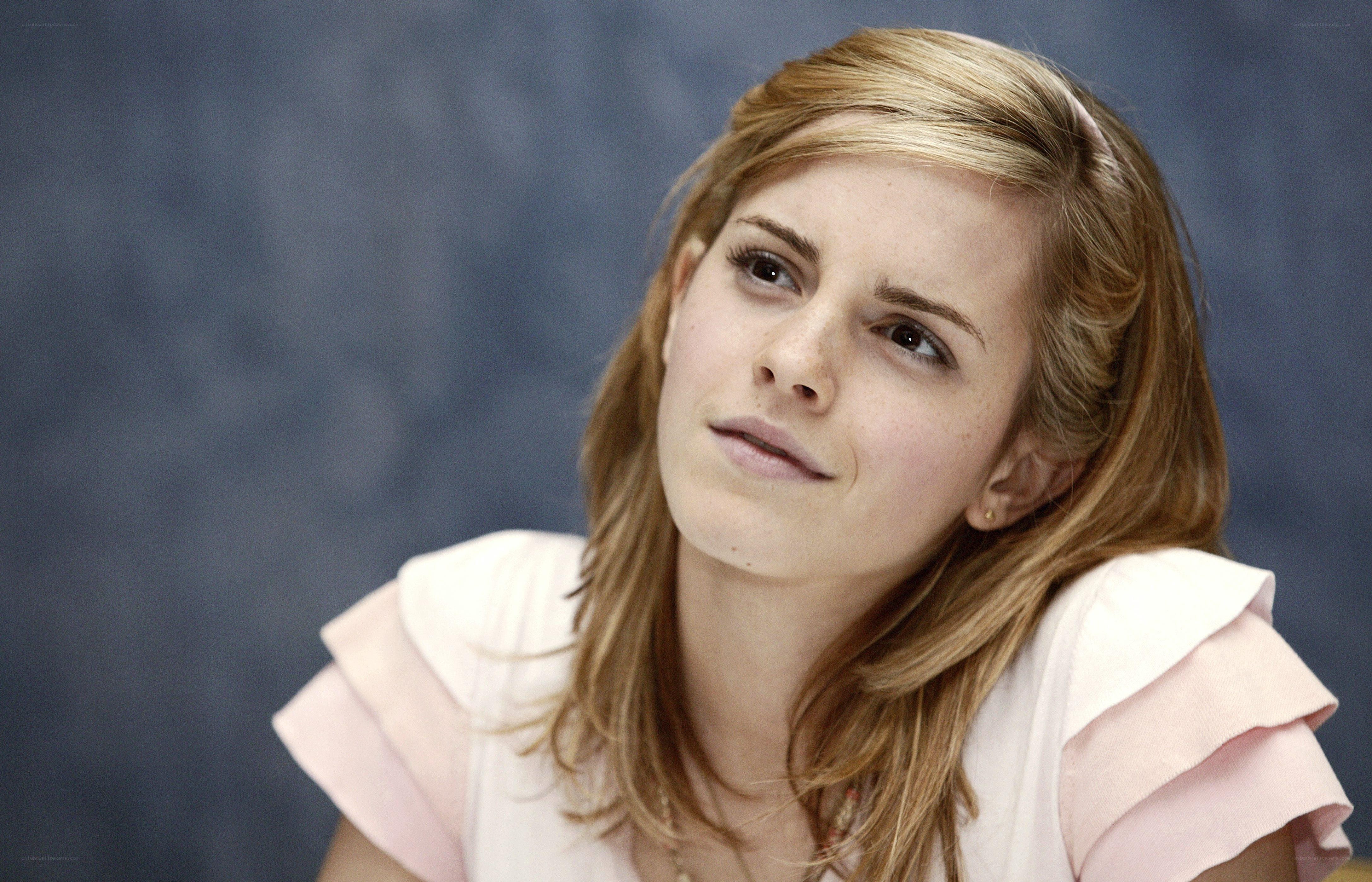 Emma Watson in pink top