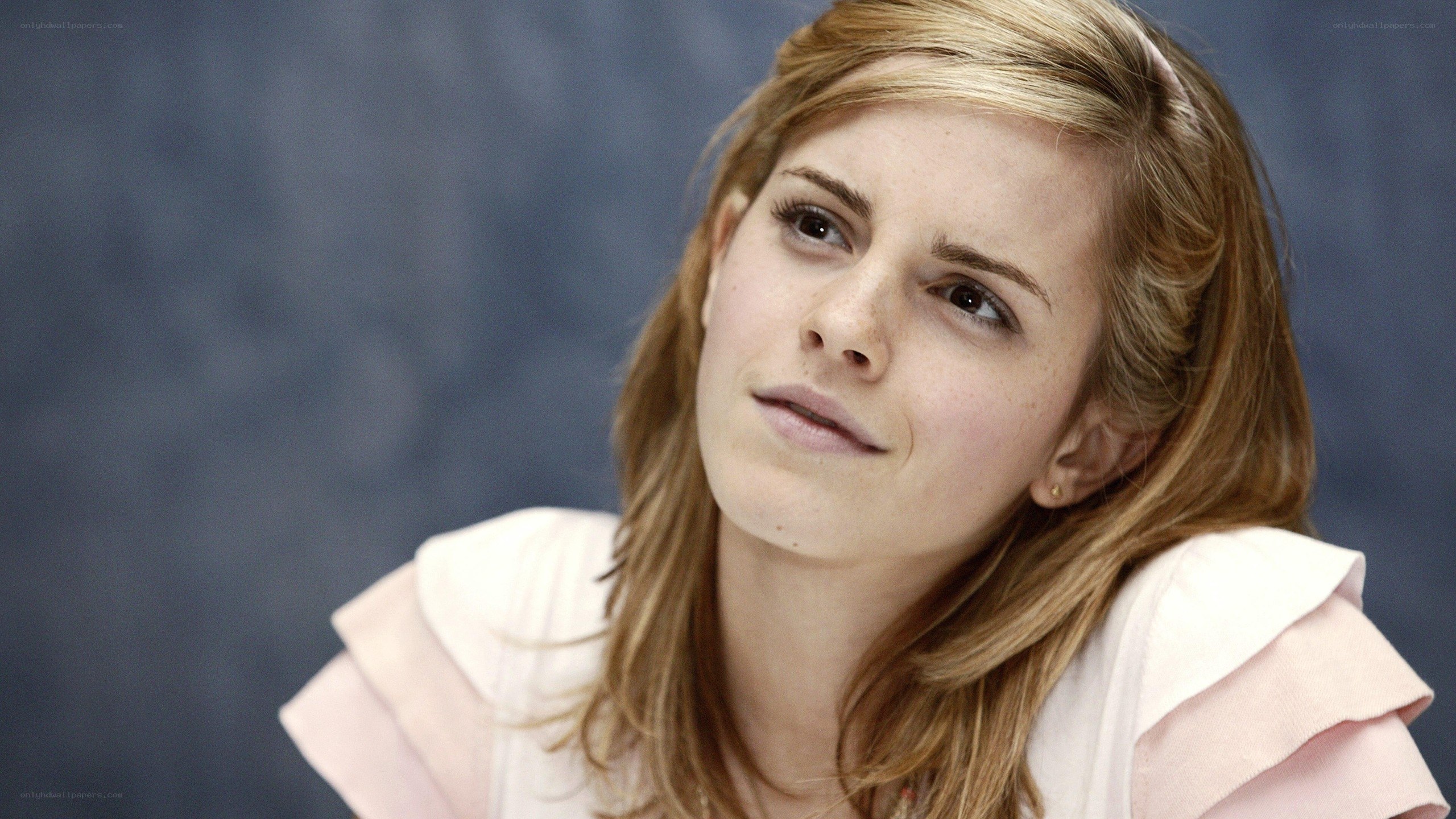 Emma Watson in pink top