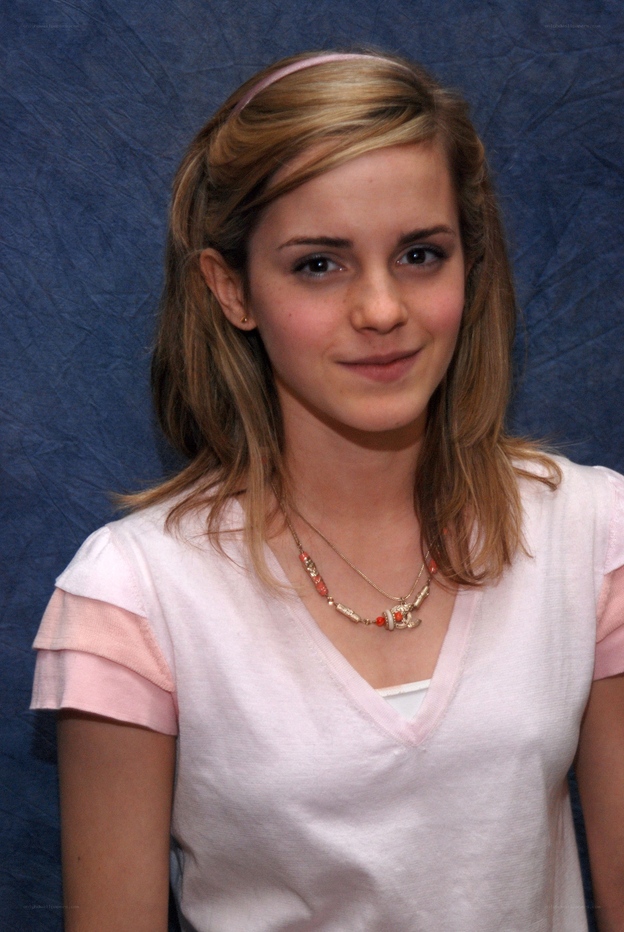 Emma Watson in pink top