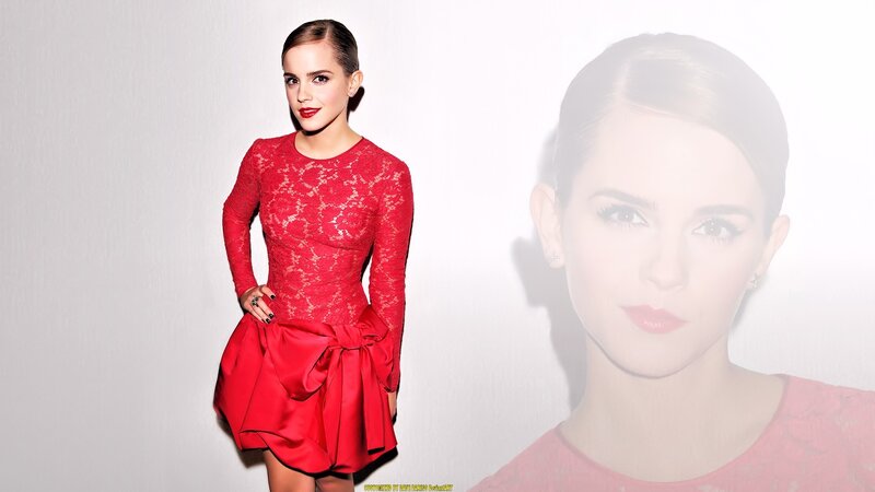 Emma Watson in red dress