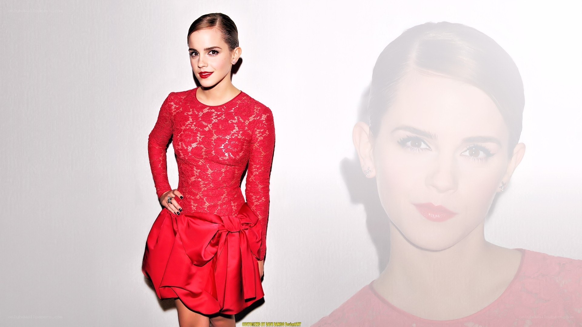 Emma Watson in red dress