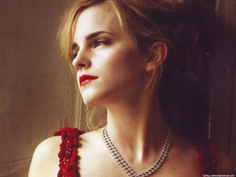 Emma Watson in red dress