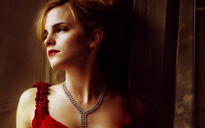 Emma Watson in red dress