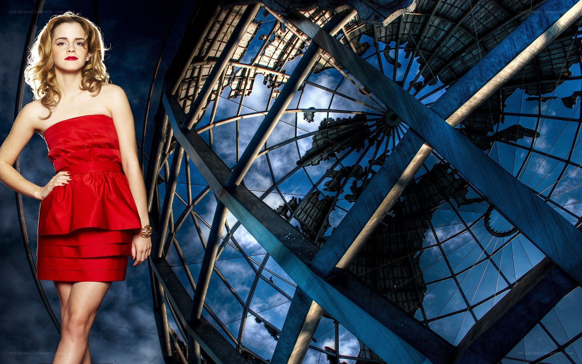 Emma Watson in red dress