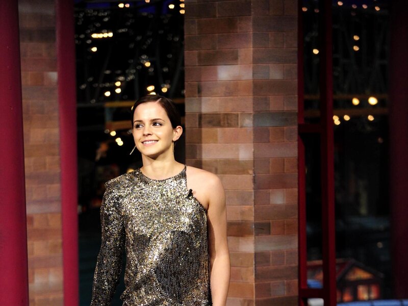 Emma Watson in sequined dress