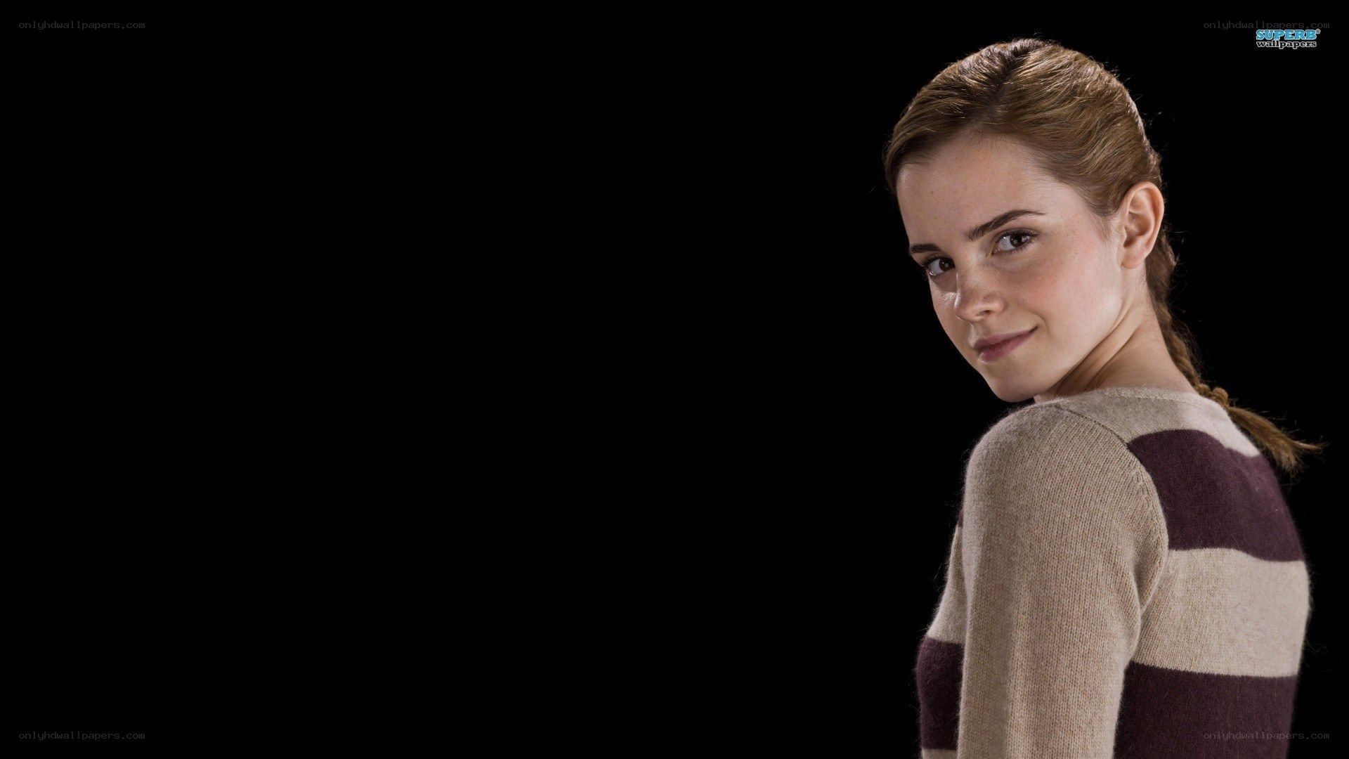 Emma Watson in striped sweater