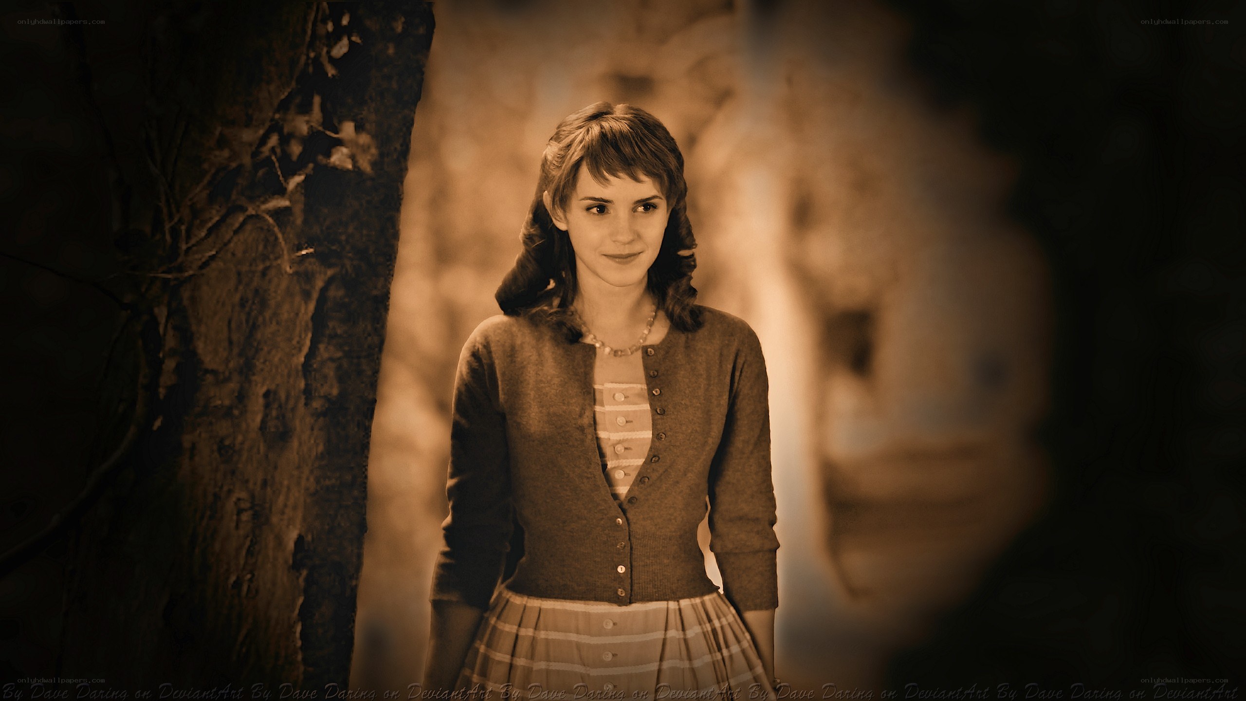 Emma Watson in vintage scene