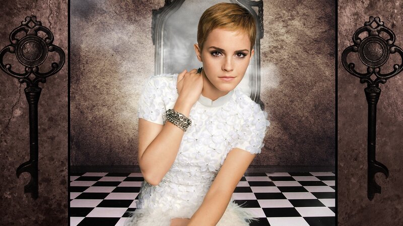 Emma Watson in white dress