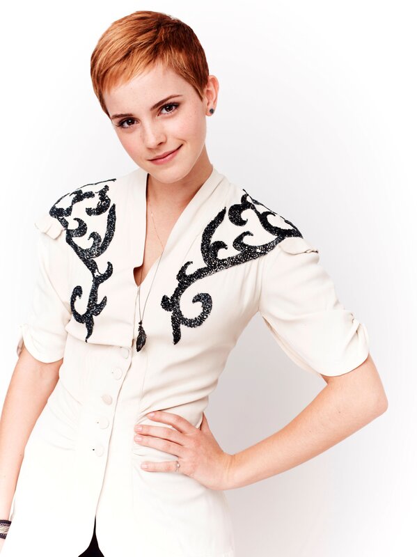 Emma Watson in white dress