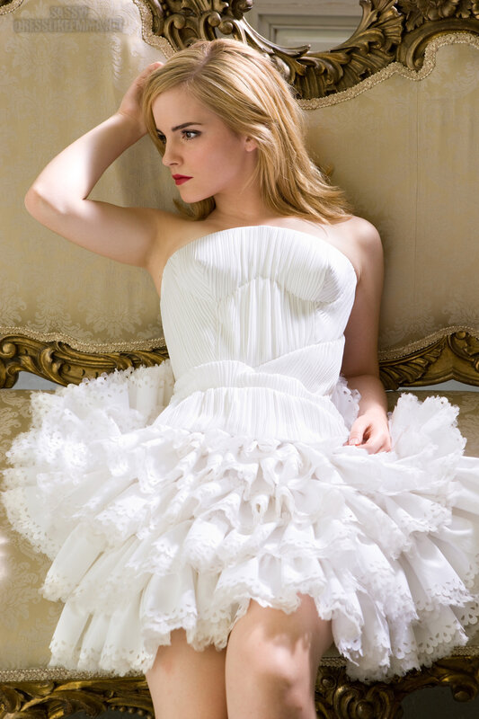 Emma Watson in white dress