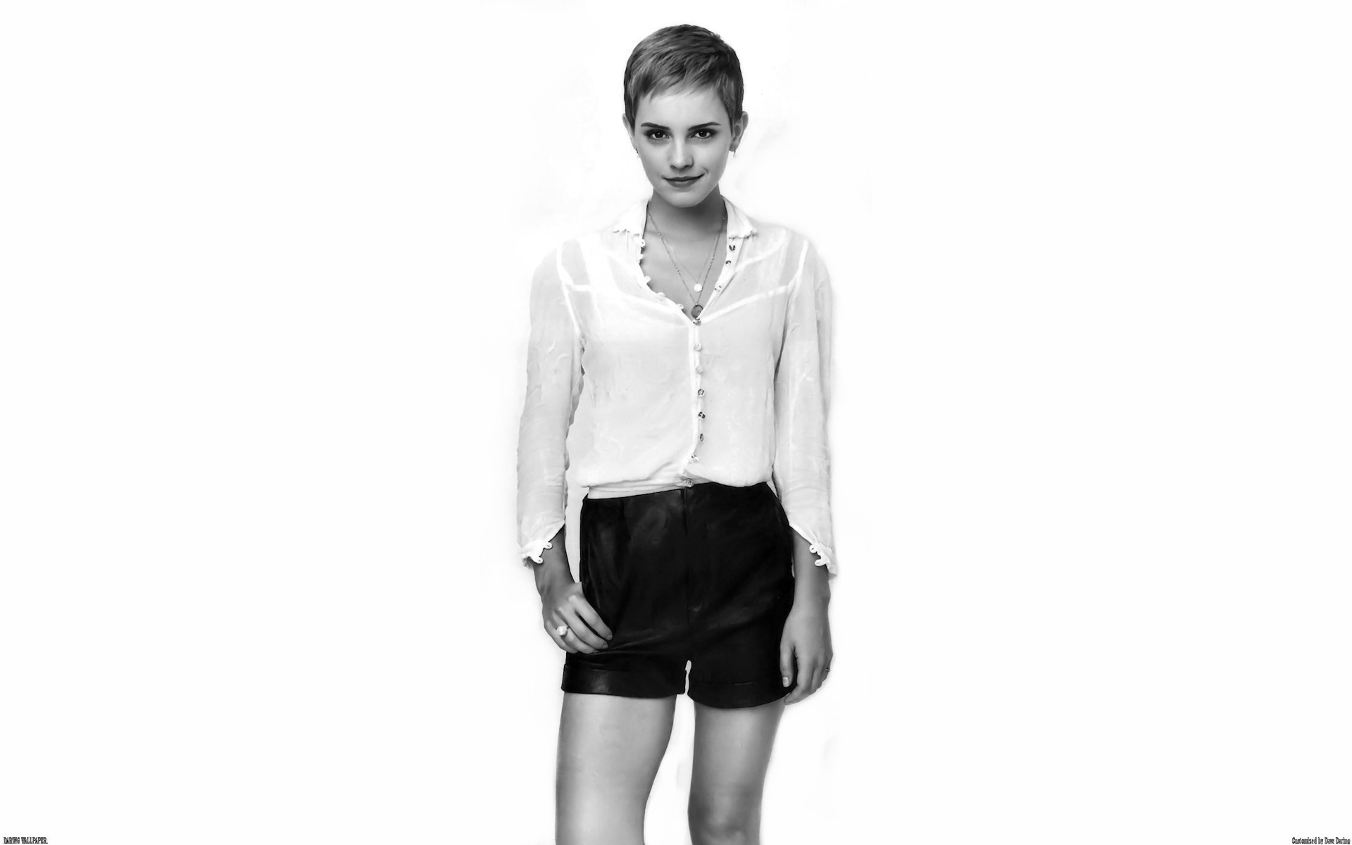 Emma Watson in white shirt