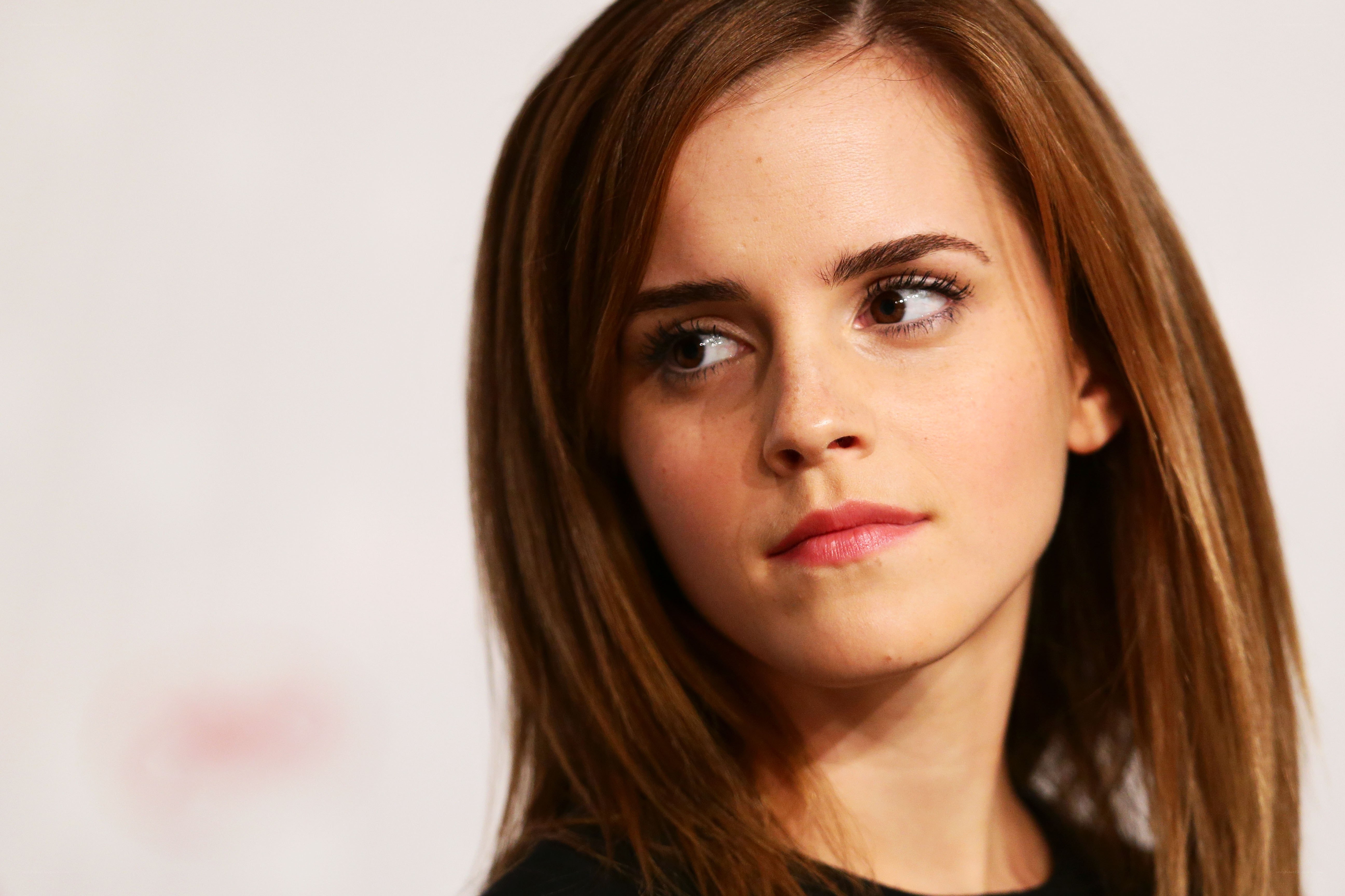 Emma Watson looking to the side