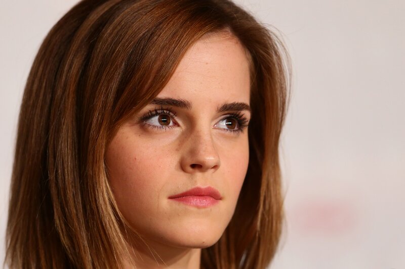 Emma Watson looking to the side