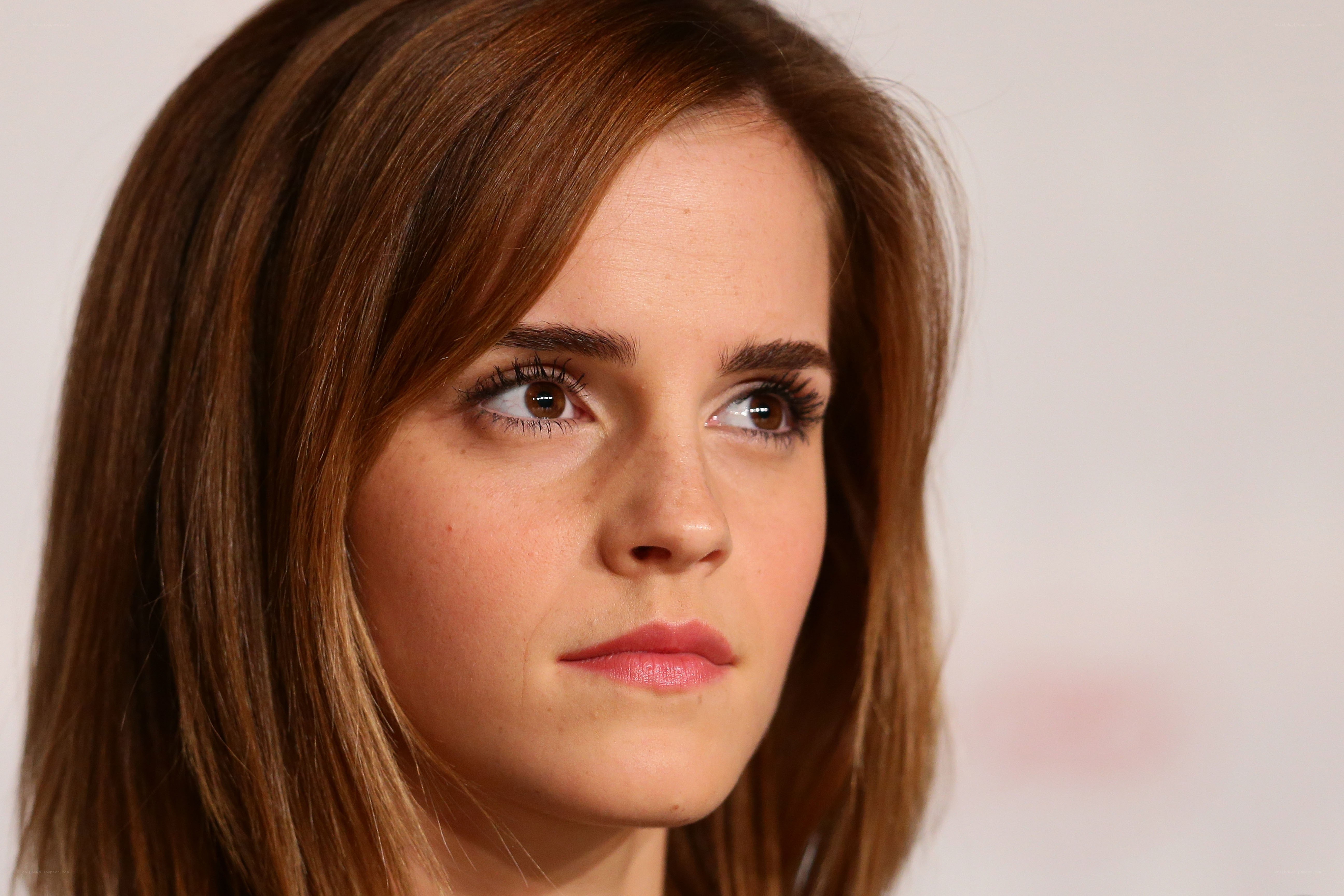 Emma Watson looking to the side