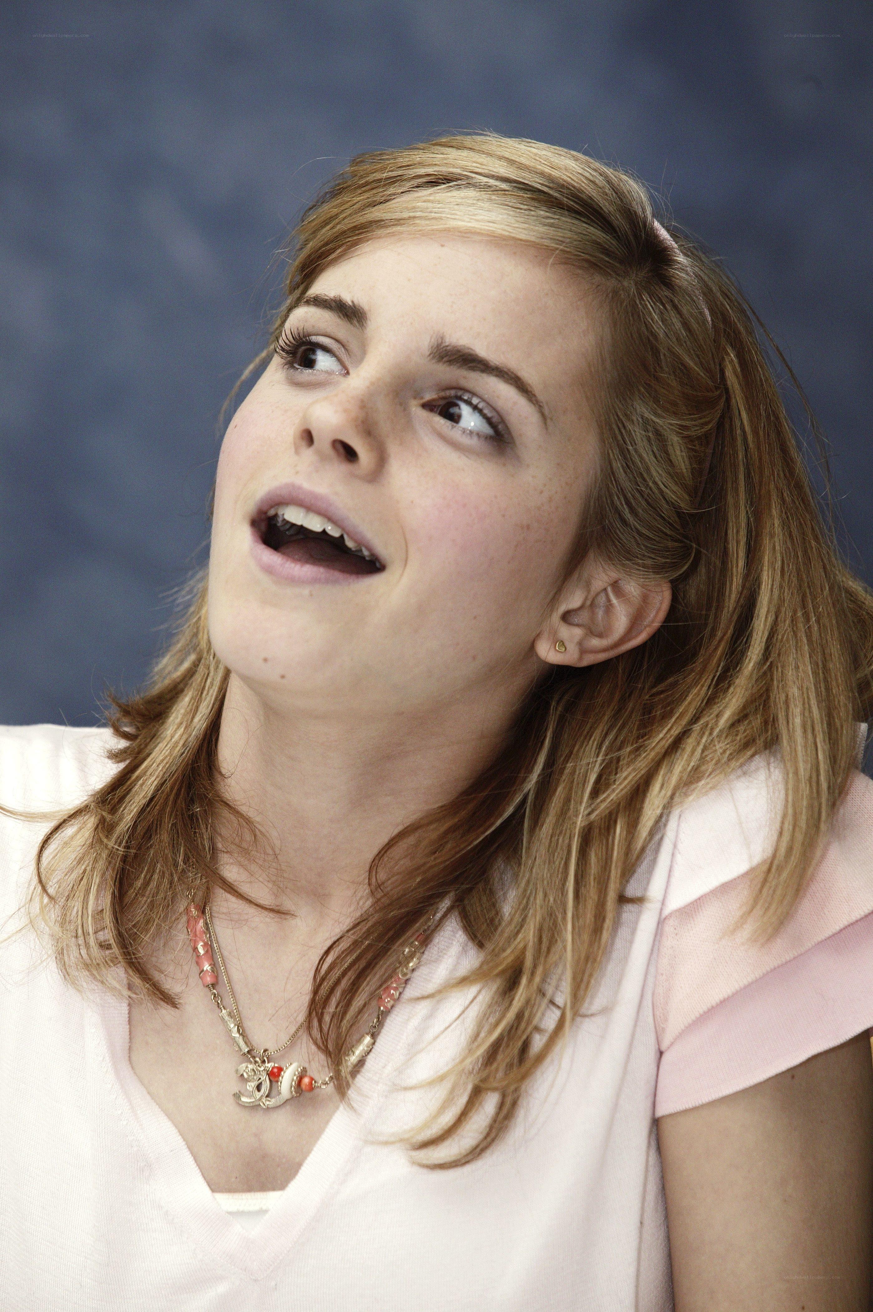 Emma Watson looking up