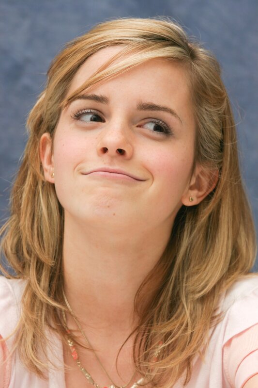 Emma Watson looking up
