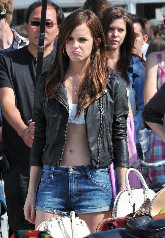 Emma Watson on film set