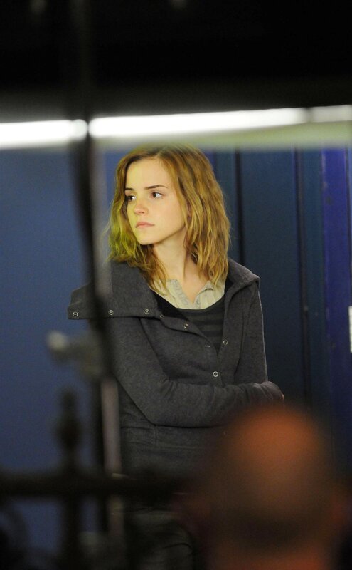 Emma Watson on set