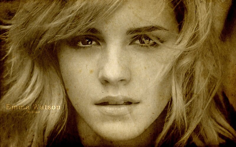 Emma Watson Portrait — Brown