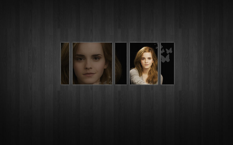 Emma Watson portrait collage
