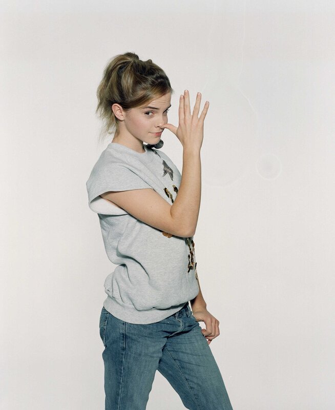Emma Watson posing playfully
