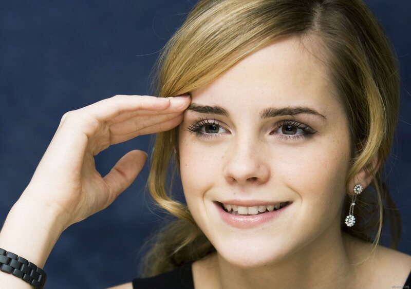 Emma Watson saluting