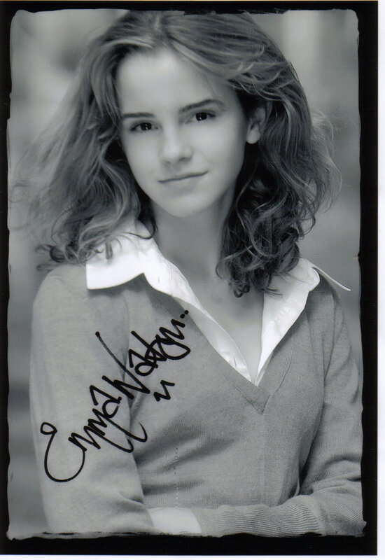 Emma Watson signed photo