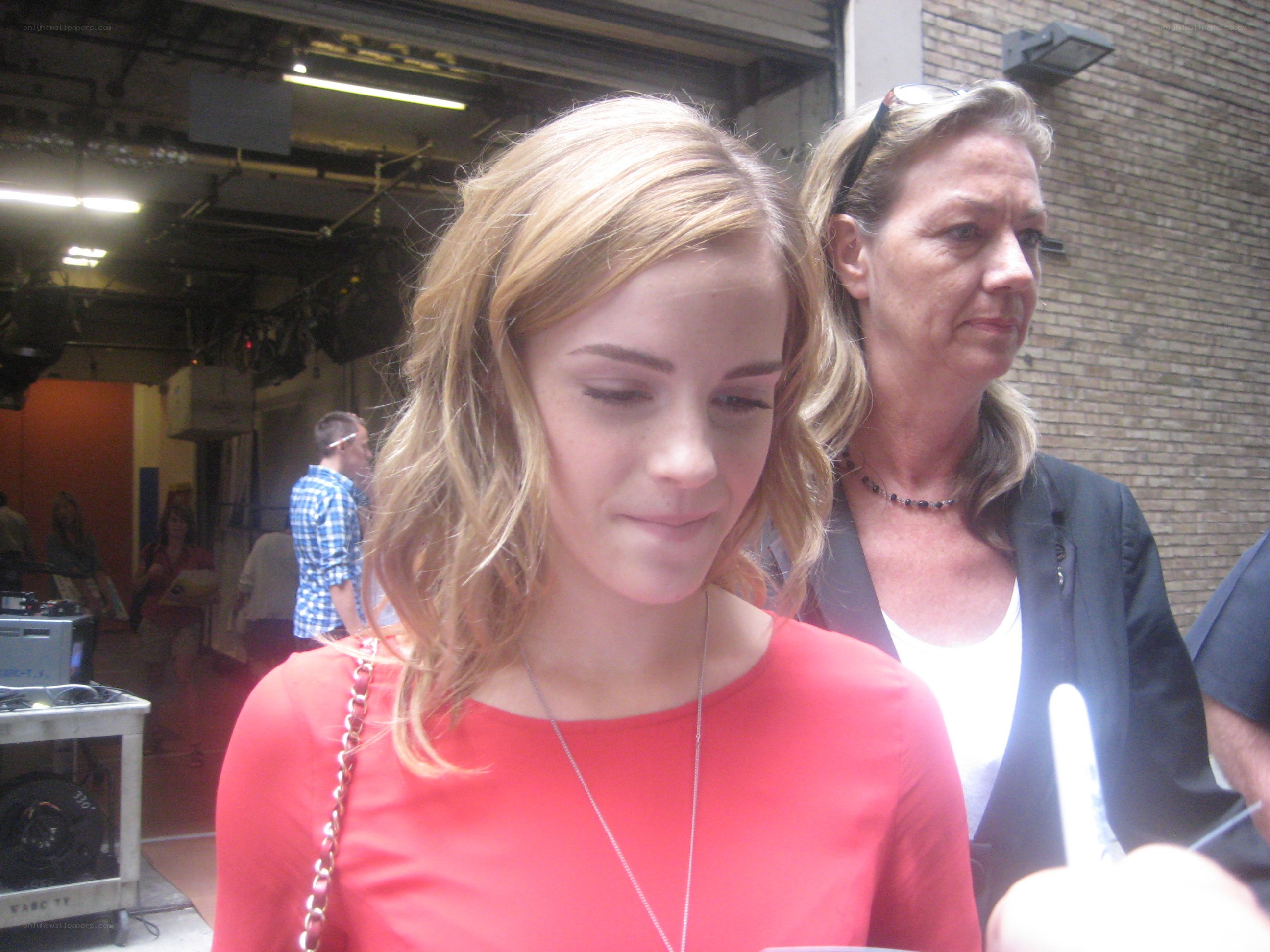 Emma Watson signing autograph