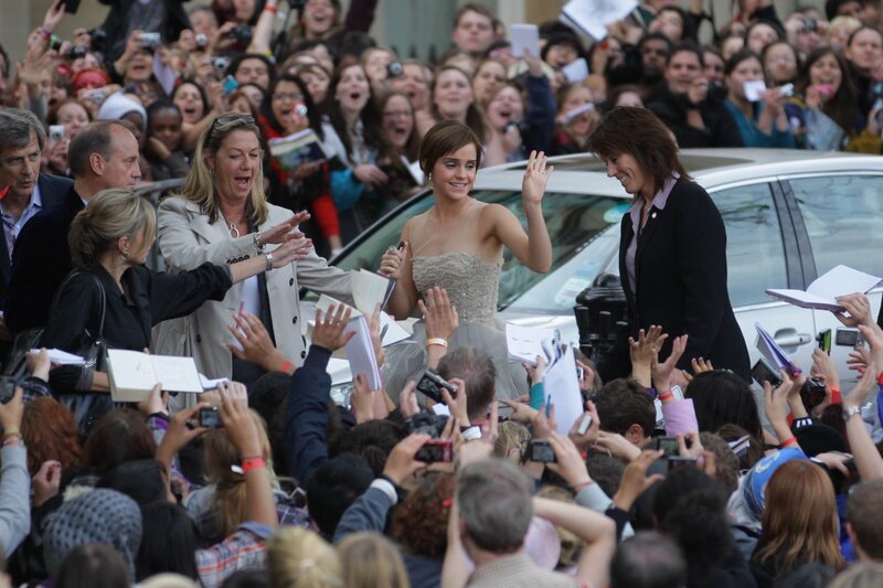 Emma Watson signing autographs