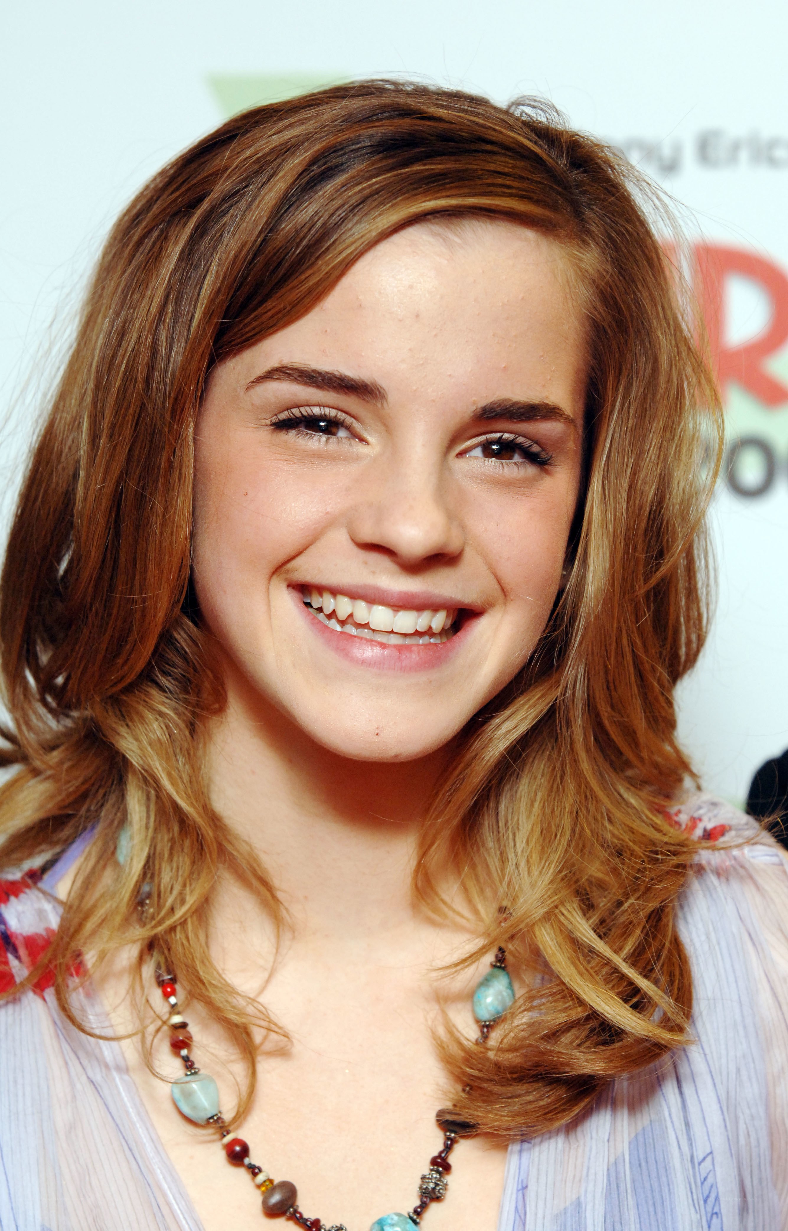 Emma Watson smiling at event