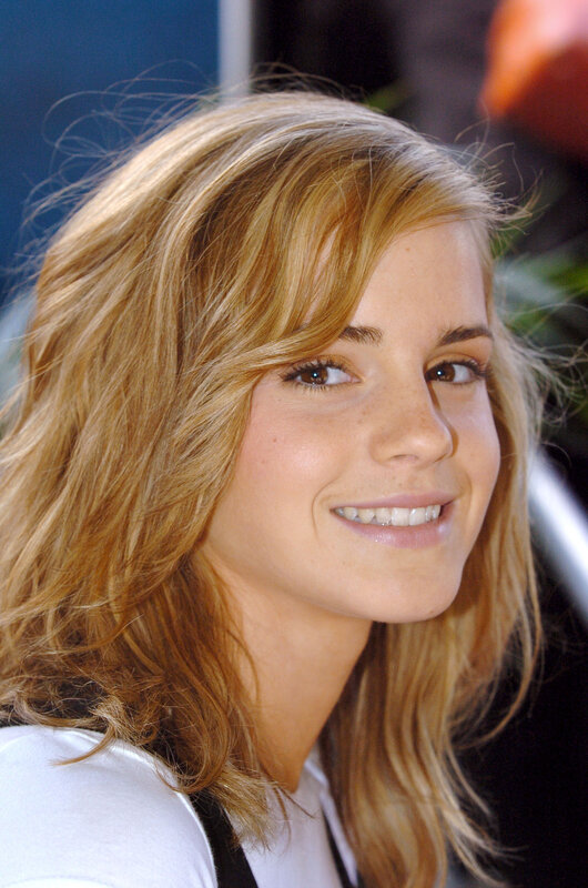 Emma Watson smiling at event