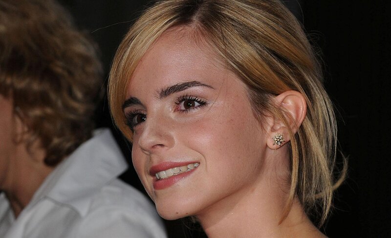 Emma Watson smiling at event