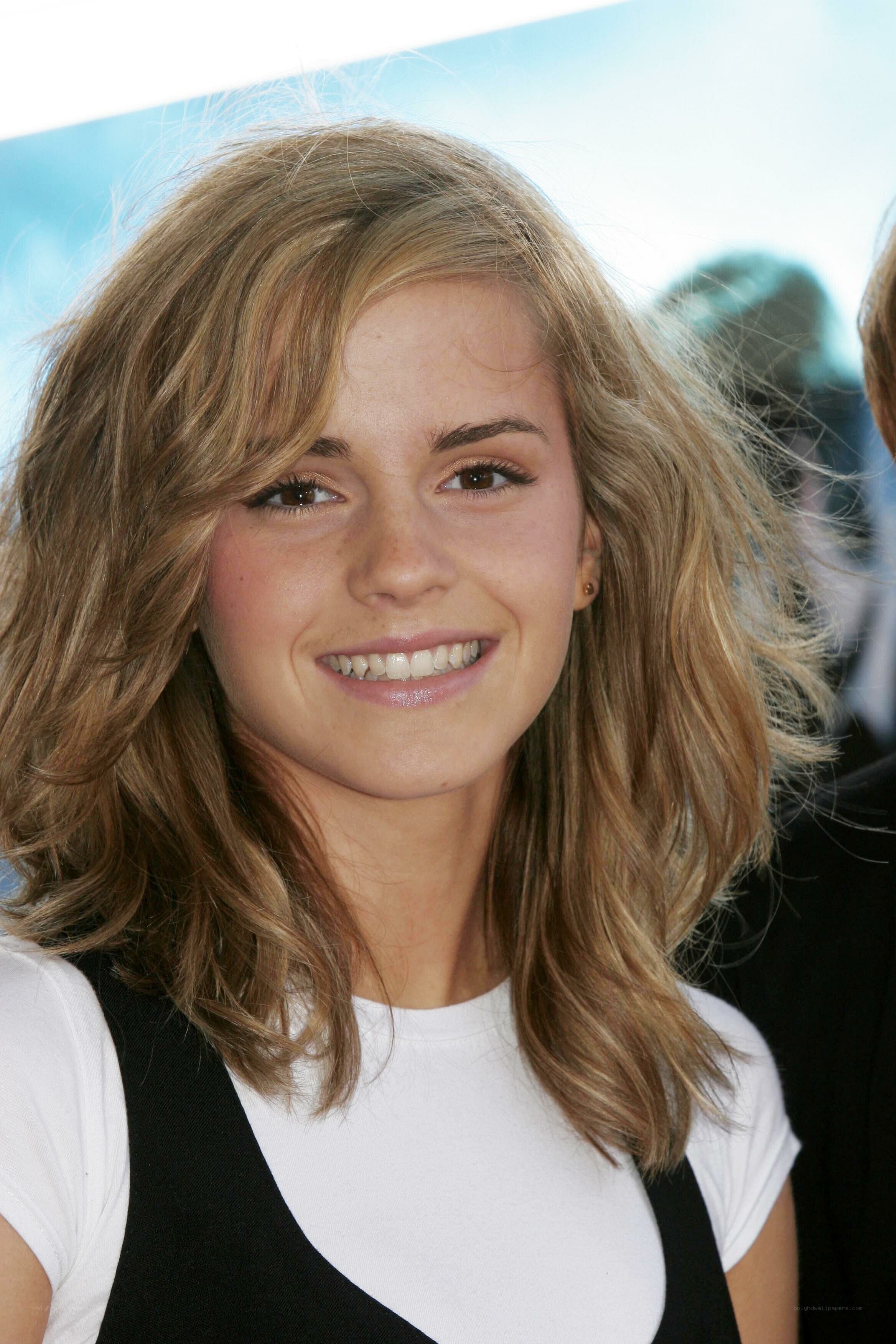 Emma Watson smiling at event
