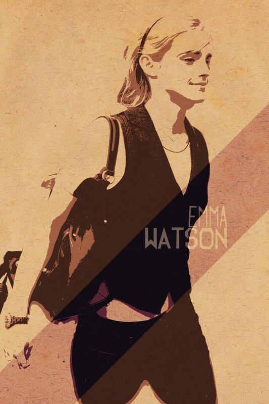 Emma Watson stylized portrait