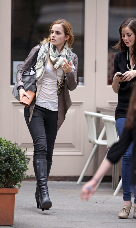 Emma Watson walking on street