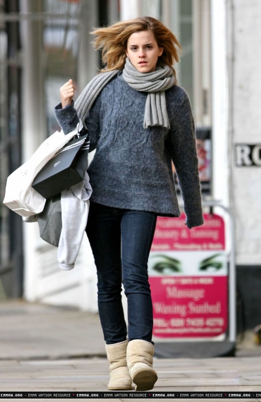 Emma Watson walking on street