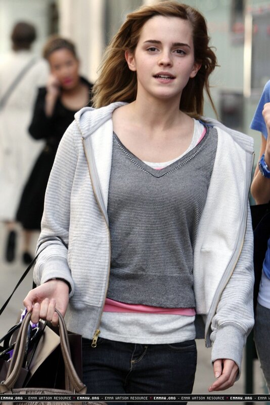 Emma Watson walking on street