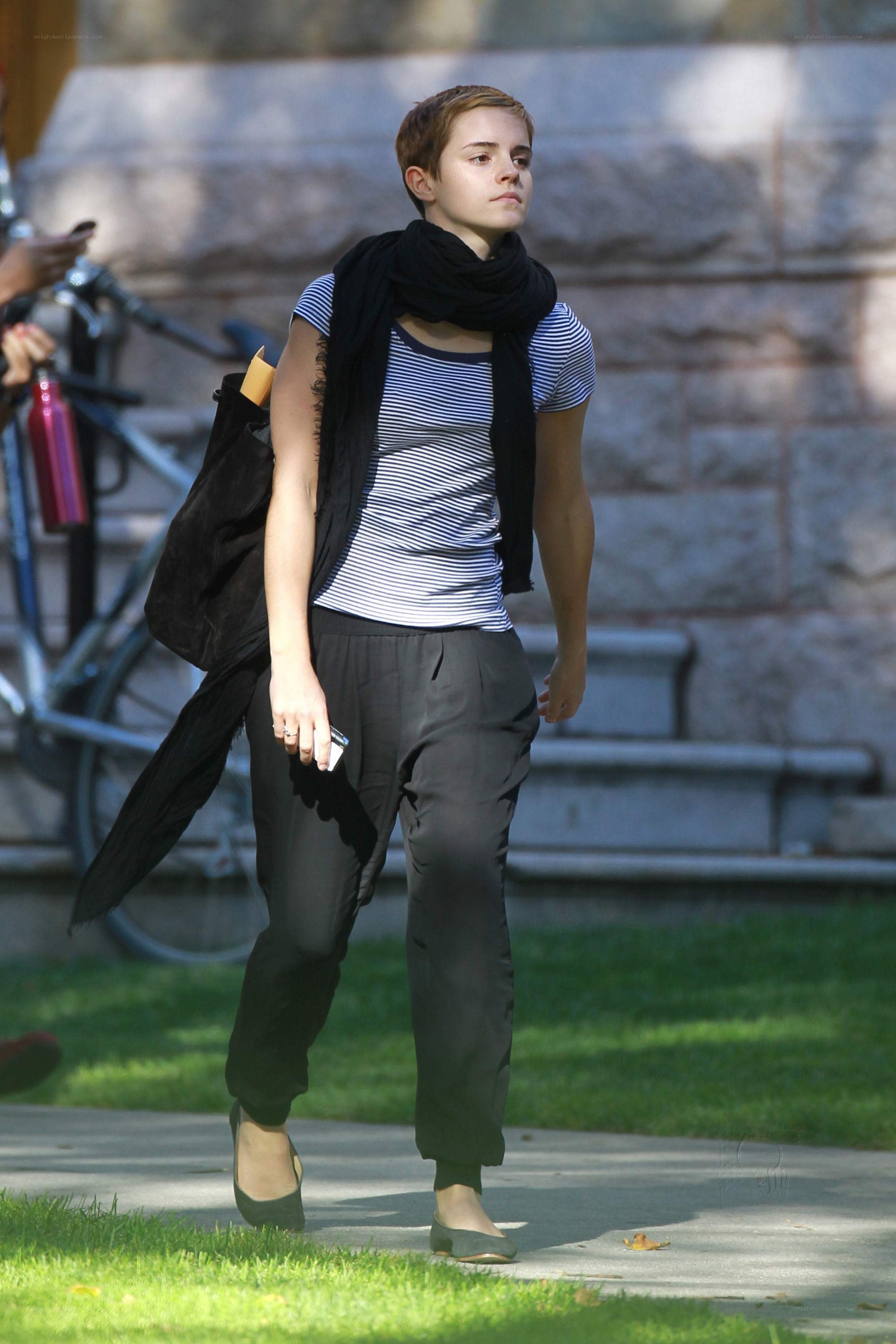 Emma Watson walking outdoors