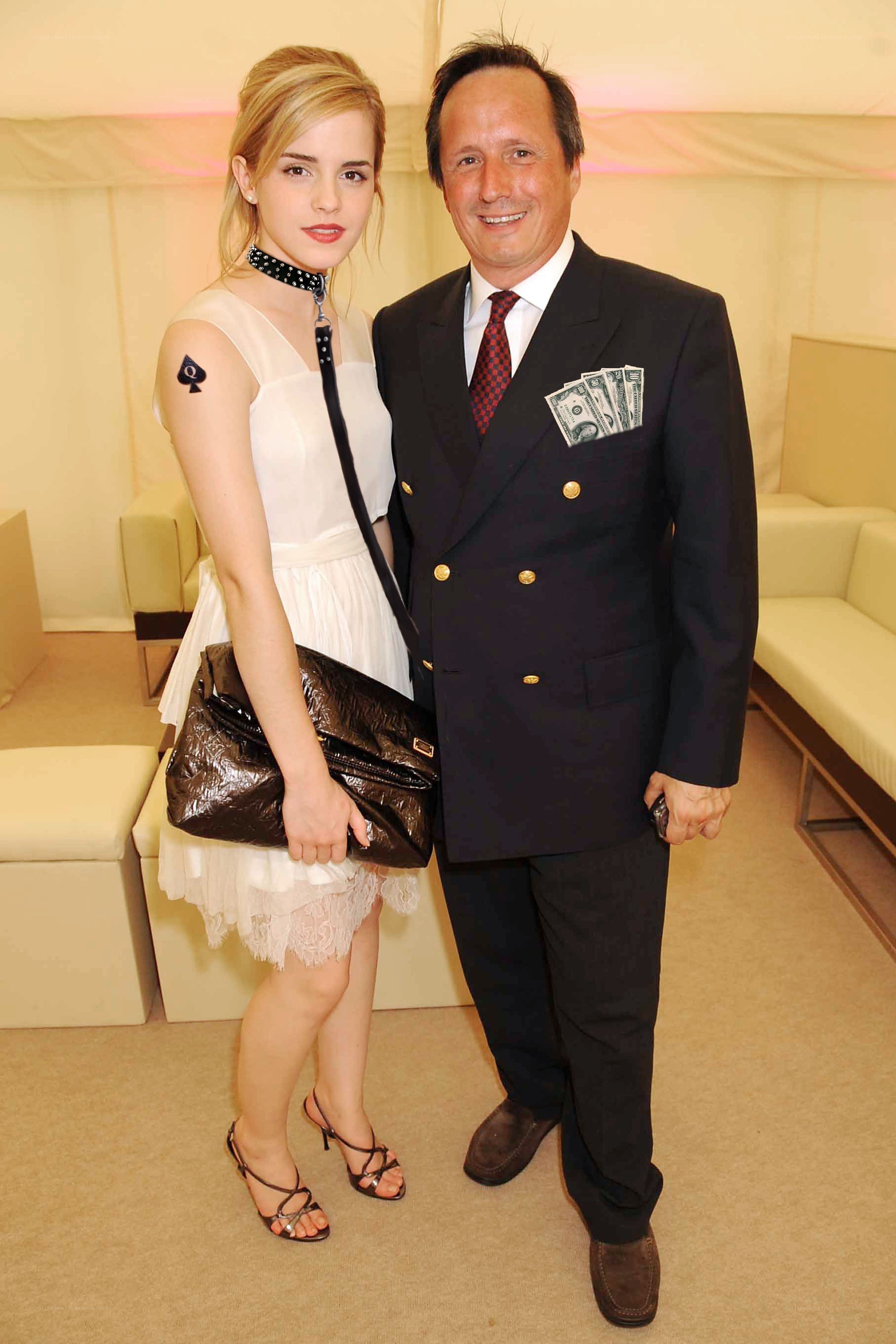 Emma Watson with man at event