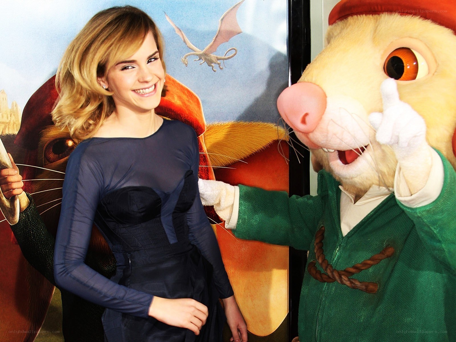 Emma Watson with Paddington character