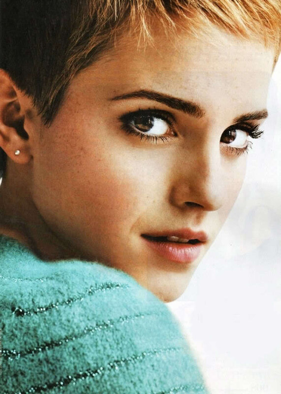 Emma Watson with short hair